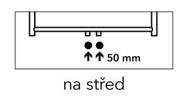 PMH připojení koupelnového radiátoru na střed